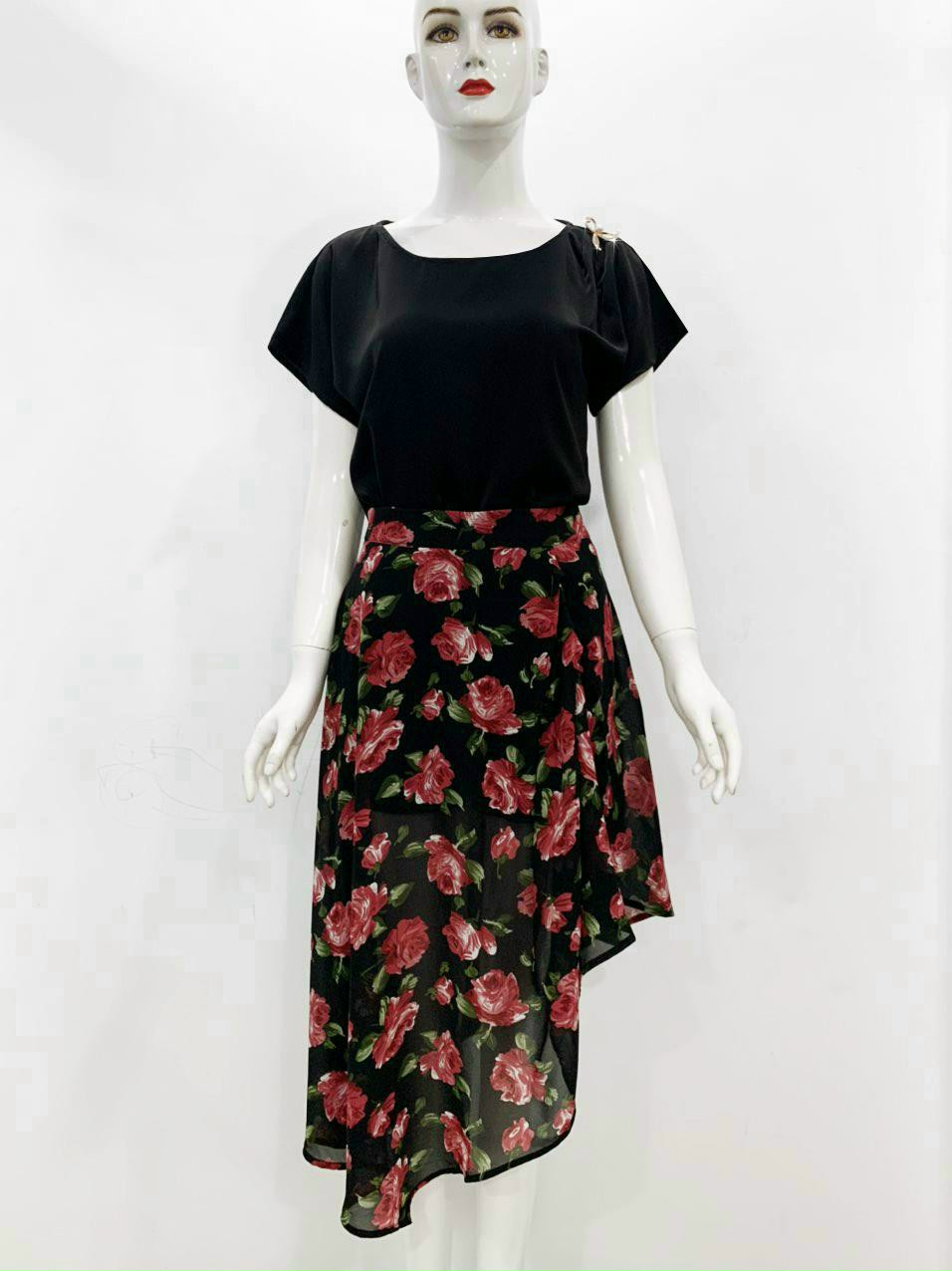 Mango phối voan có lót - D3267